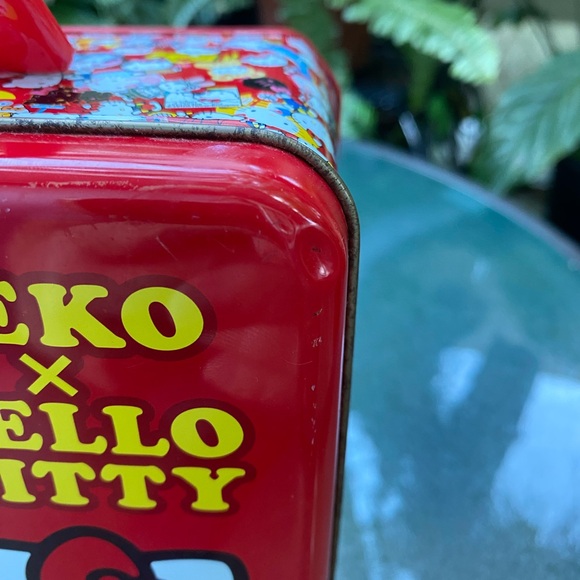 RARE VTG 💫 Peko x Hello Kitty Red Lunchbox ❤️ - Picture 7 of 11